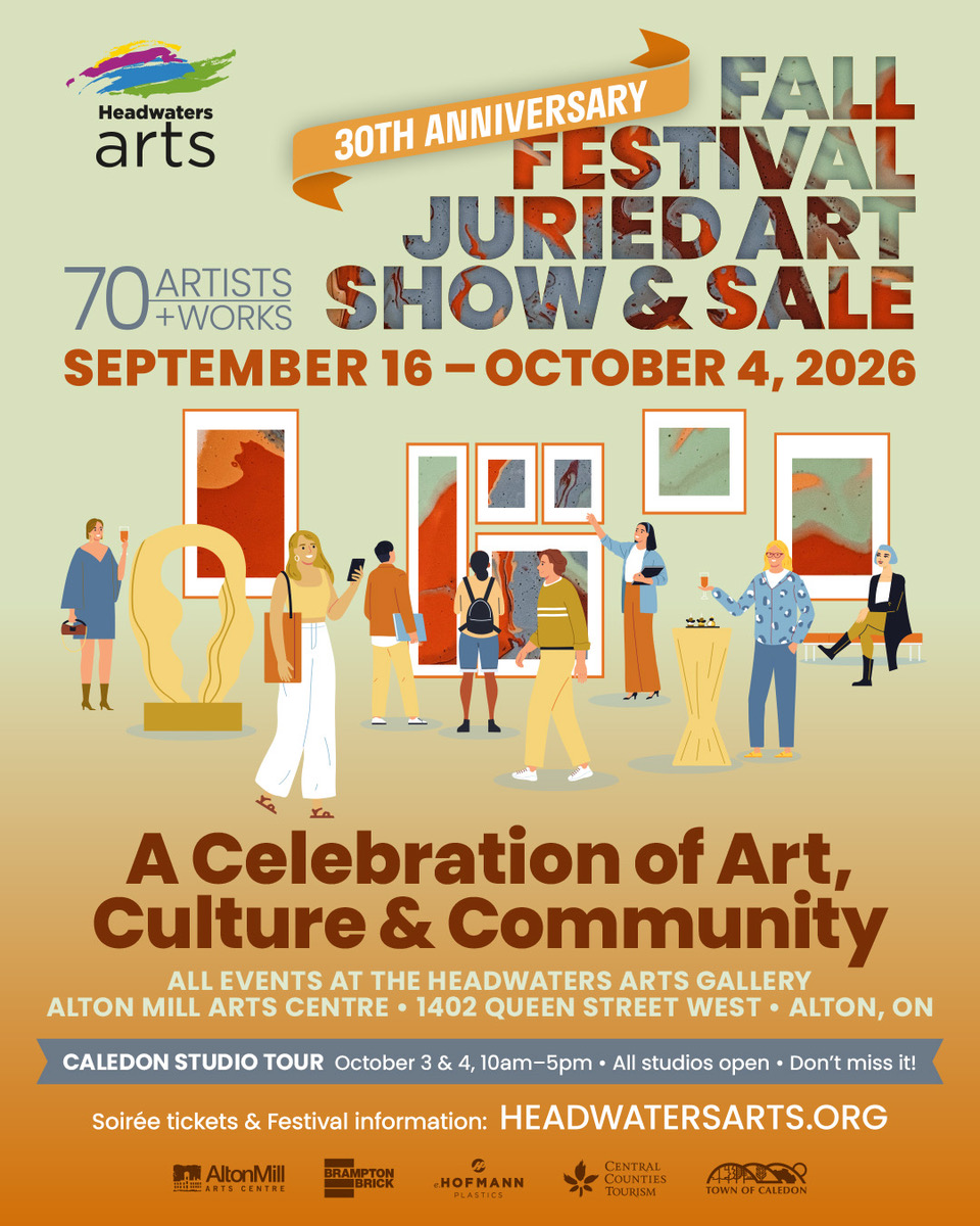 2025 Annual Headwaters Arts Fall Festival poster