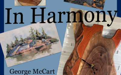 In Harmony, Joanne Lomas and George McCart in the gallery