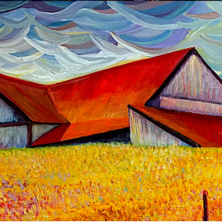 Kevin Ellis - Fleeting Landmarks - Acrylic - 15.5x30.5x0.5