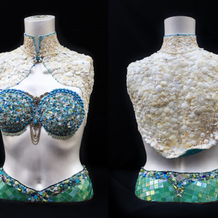 MaryLou Hurley - Marbella Mannequin - Mixed Media Mosaic - 24x13x11