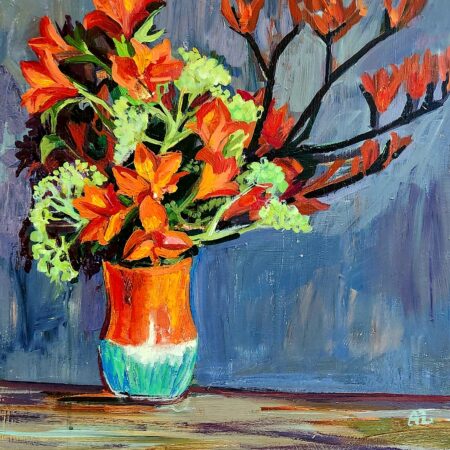 Alina Lloyd - Whispers of Tangerine Dream - Acrylic - 24x24