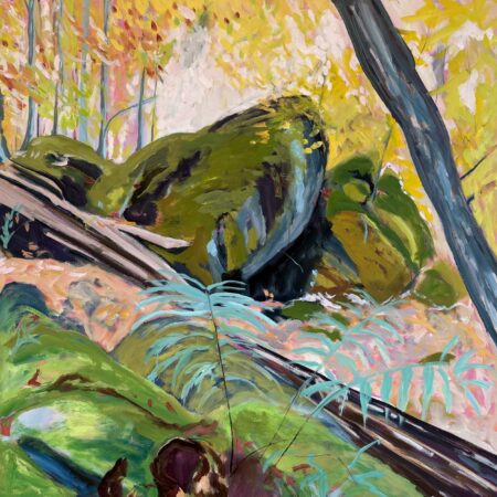 Natasha Lehman - Forest Blitz - Oil - 40 by 40