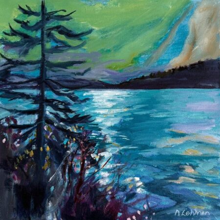 Natasha Lehman - Written in the Stars - Oil - 12 x 12 In.