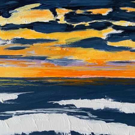 Skell004 - Susan Kelly - Sunset on Lake Huron - Acrylic
