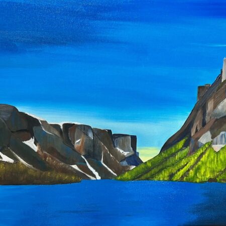 mgege002 - Marjorie Gegear - Western Brook Pond, Gros Morne, NL - oil on canvas