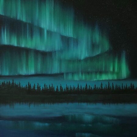 Philippa  Hagenow - Aurora Polaris - Acrylic on Canvas