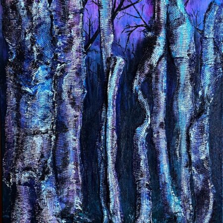 Mary Lou Hurley - Northern Lights - Mixed media - 20 x 16 x 1.5