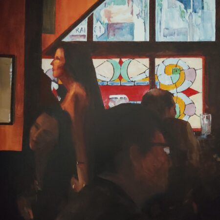 Bill Carroll - She gathered the light - acrylic on canvas - 20x24x3/4