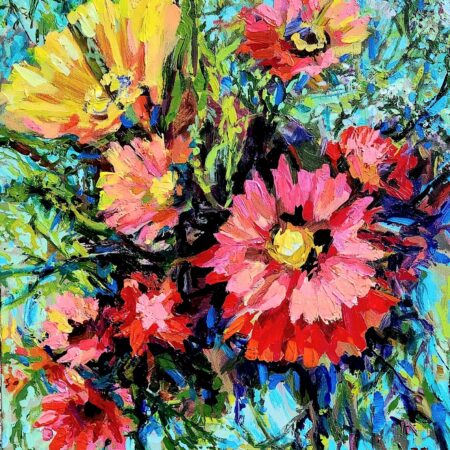 Alina Lloyd - Blooms Into Light - Acrylic - 24"x24"