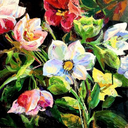 Alina Lloyd - Beauty Carved By Will - Acrylic - 24"x24"