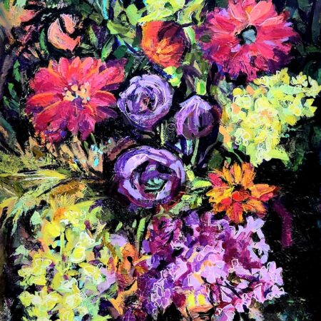 Alina Lloyd - Pause Listening - Acrylic - 36"x24"