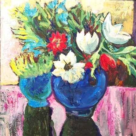 Alina Lloyd - For The Love Of Flowers - Acrylic - 36"x36"