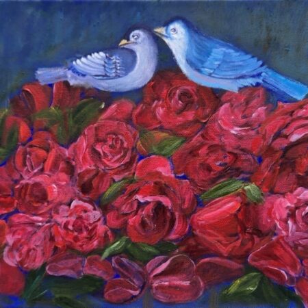 Nahid Azari - Immerse in Love - Acrylic - 12X36X1.5