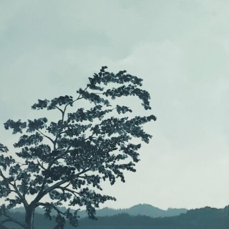 Lori Fonger - Rooted in Silence - acrylic - 40 x 16 x 1.5