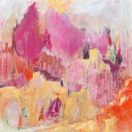 Deb Menken - Pink Spring - Acrylic - 40x40x1.5