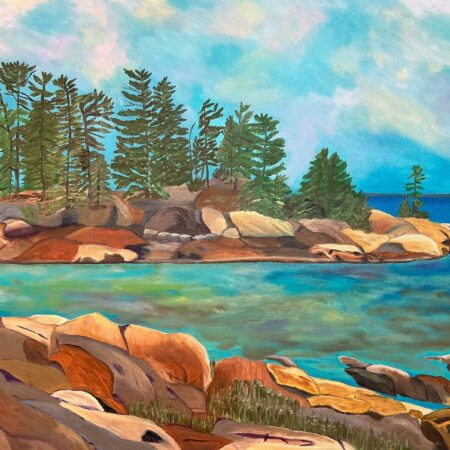 Marj Gegear - Georgian Bay, Killarney - Oil on Canvas - 22x28