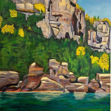 Marj Gegear - Isthmus Bay, Lion’s Head - Oil on Canvas - 30x20