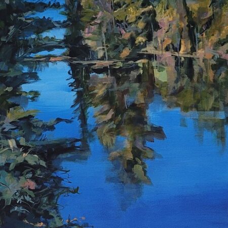 Joanne Lomas - About a Tree - Acrylic - 30 x 16