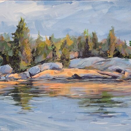Joanne Lomas - North Channel Day - Acrylic - 12 x 24