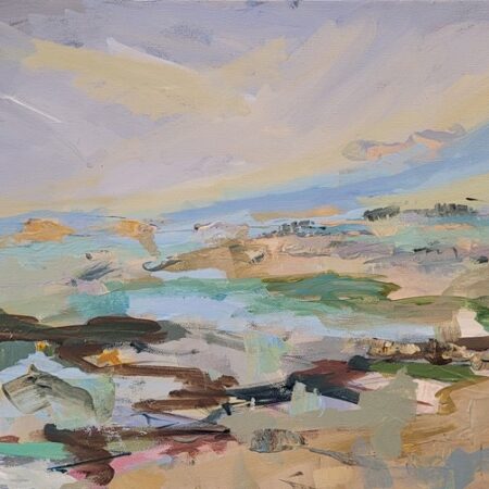 Joanne Lomas - The Field is Singing - Acrylic - 15 x 30