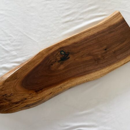 George McCart - Serving Tray #14 - Black Walnut with Epoxy - 8 x 26