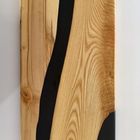 George McCart - Serving Tray #7 - Ash, Maple with Epoxy - 9.5 x 24