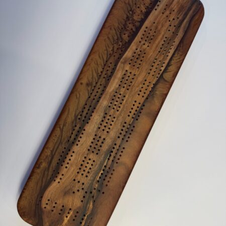 George McCart - Cribbage Board #1 - Maple with Epoxy - 16.5 x 5.25