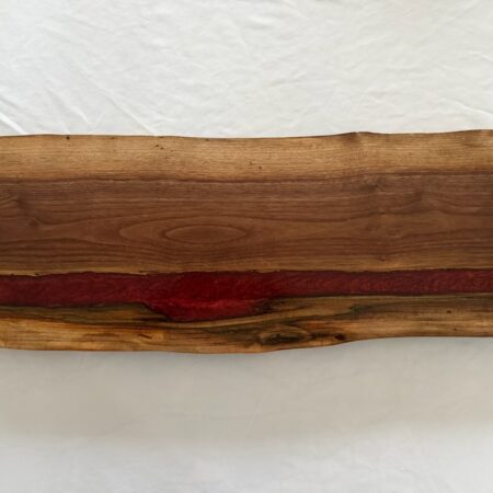 George McCart - Serving Tray #15 - Black Walnut with Epoxy - 10 x 27.5