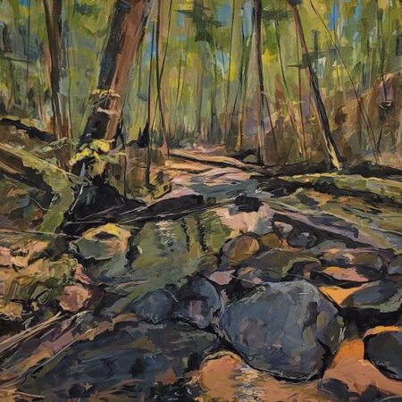 Joanne Lomas - Dancing Through the Forest - Acrylic - 24 x 36