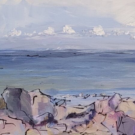 Joanne Lomas - Serene Sounds - Acrylic on Canvas Board - 9 x 12 in.