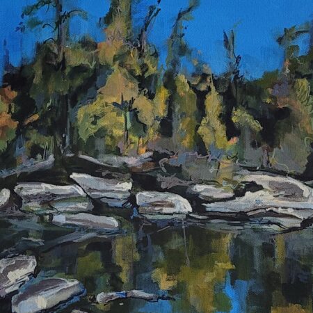 Joanne Lomas - Around the Corner - Acrylic - 16 x 12 in.