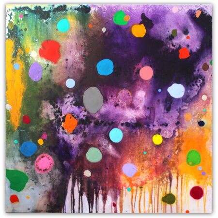 Kirk Sutherland - At the Violet Gates of Polarity - Acrylic on Canvas - 36"x36"