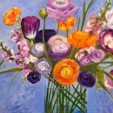 Piera Pugliese - Saturday Morning - Acrylic and mixed media on canvas - 20”x24"