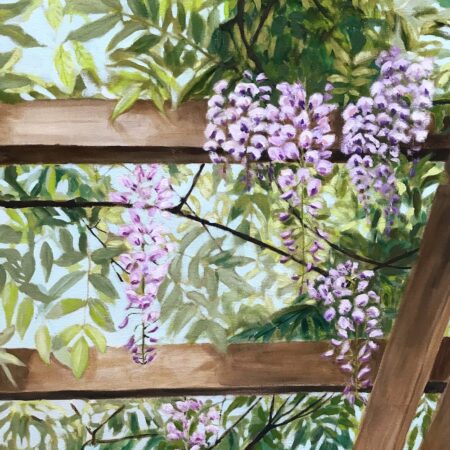 Piera Pugliese - Wisteria - oil on canvas - 30"x22"