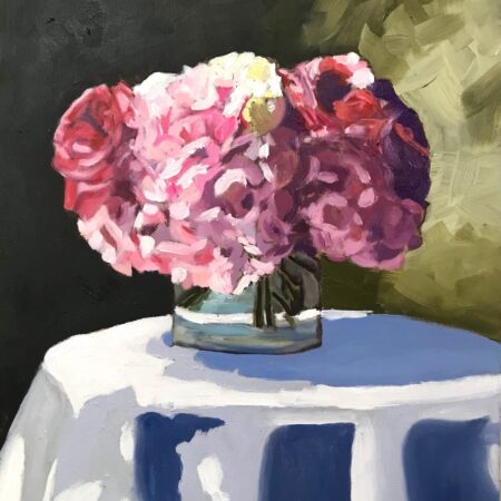 Piera Pugliese - Bouquet, colour study - oil in cradled board - 8”x10”