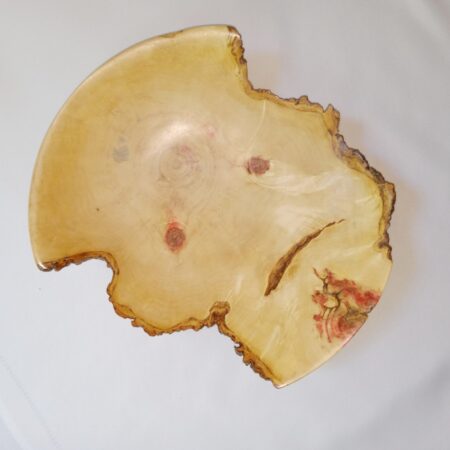 Lawrence Kristan - A Little Rough Around the Edges - Box Alder Natural Edge Platter Food Safe - 14 1/2 x 3 1/4