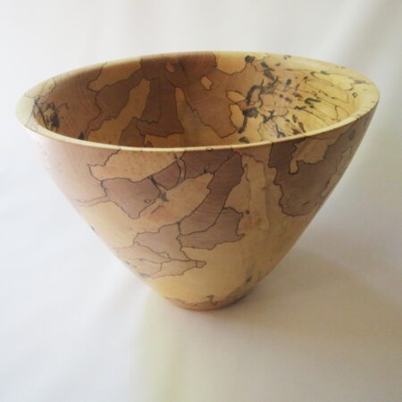 Lawrence Kristan - Map Envy - Spalted Maple Bowl Food Safe - 10 x 7 1/4