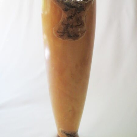 Lawrence Kristan - Just a Nibble - Box Alder Vase with Cherry Base - 17 x 4 3/4