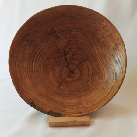 Lawrence Kristan - Ready to Party - Black Locust Platter with Pyography Food Safe - 14 1/2 x 3 1/4