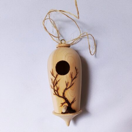 Lawrence and Lucy Kristan - Hummingbird Houses - Red Cedar - 5 1/4 x 2 1/4