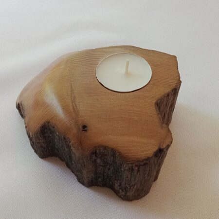 Lucy Kristan - Keep the Light On - Heritage Cedar Rail Fence Tea Light with History - various sizes