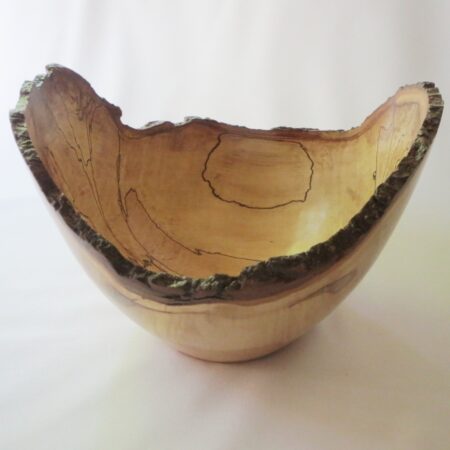 Lawrence Kristan - Hands to Heaven - Spalted Maple Bowl Food Safe - 12 x 8 1/2