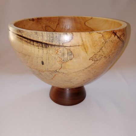 Lawrence Kristan - Endurance - Spalted Elm with Walnut Base Food Safe Bowl