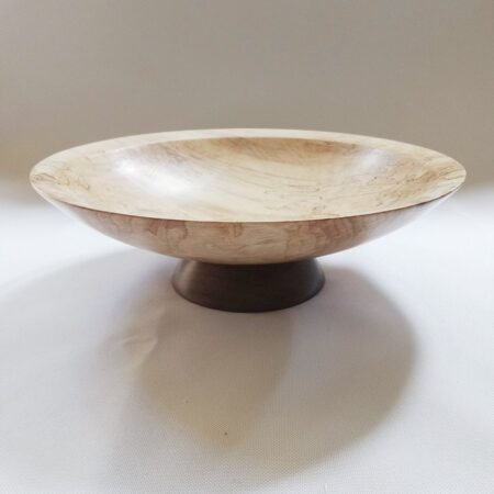 Lawrence Kristan - Natures Art - Spalted Maple with Walnut Base Food Safe