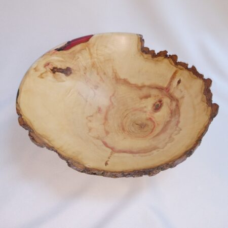 Lawrence Kristan - A Little Good Luck - Box Alder Bowl with Natural Edge Food Safe 12x4.24