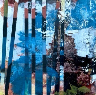 Susan Henry - Chi - Acrylic on birch plywood - 6'' x 6'' x 1.5''