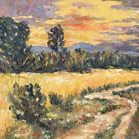 Victor Gligor - Abundant Crop - Oil - 20'' x 23'' x 1.5''