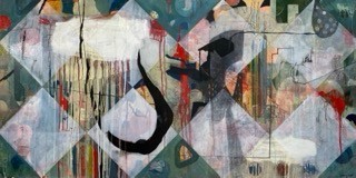 Susan Henry - My Baby Grows Up - Acrylic on birch plywood - 24'' x 48'' x 1.5''