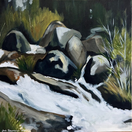 Iris Ranieri - Rush - Acrylic on canvas - 20'' x 20'' x 1.5”
