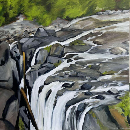 Iris Ranieri - Englishman’s Falls - Acrylic on canvas - 36'' x 36'' x 1.5”